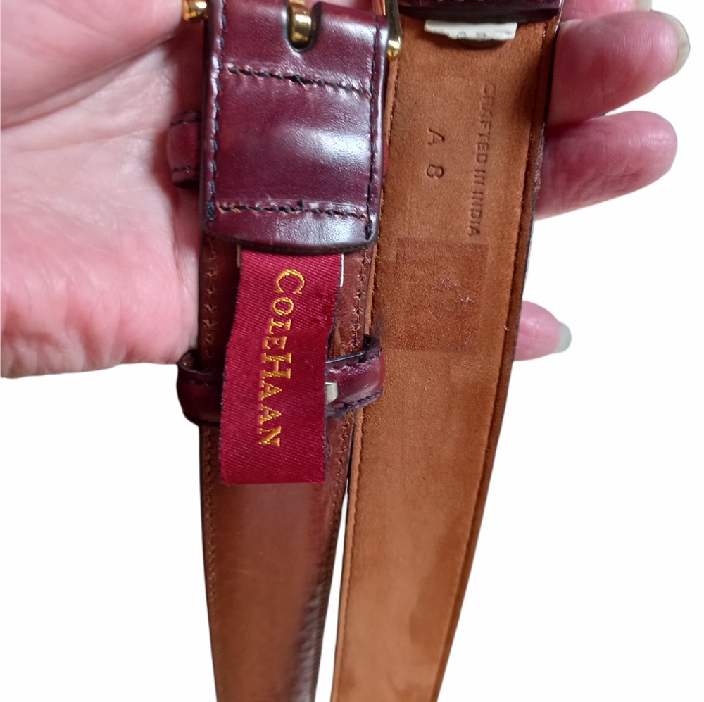 1-Cole Haan leather belt size 36